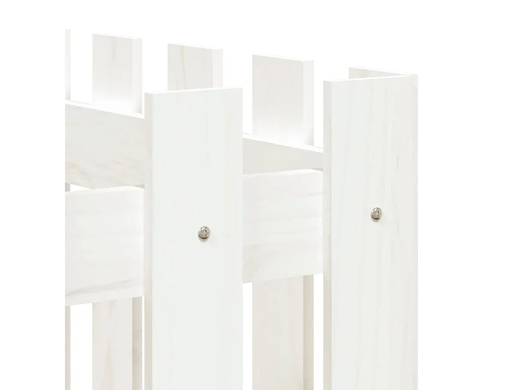 Jardinière bac lit surélevé blanche 150 x 50 x 70 cm 02_0039801