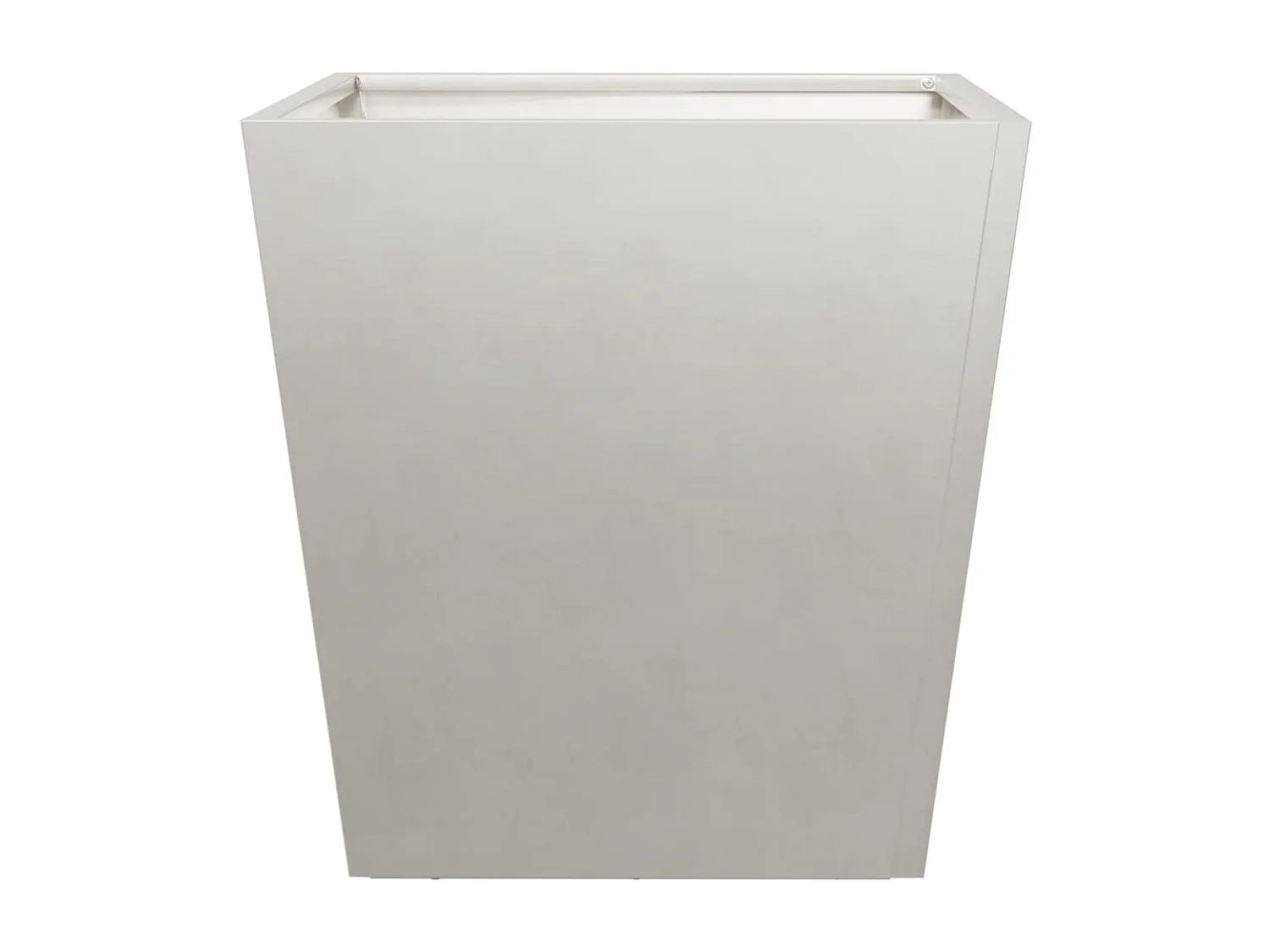Vassoio per fioriera aiuola rialzata piante fiori terrazzo giardino 40 x 40 x 40 cm acciaio inox grigio chiaro 02_0037547