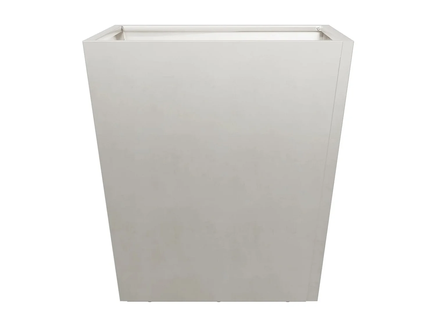 Vassoio per fioriera aiuola rialzata piante fiori terrazzo giardino 40 x 40 x 40 cm acciaio inox grigio chiaro 02_0037547