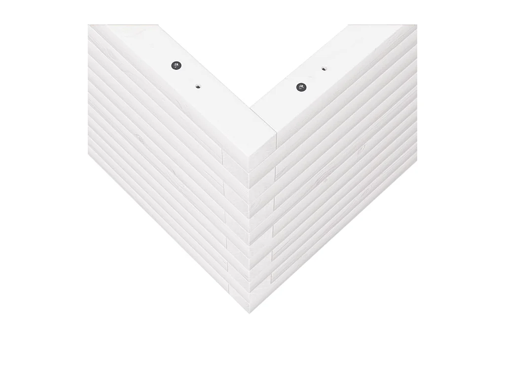 Jardinière bac lit surélevé bois blanche 50 x 50 x 46 cm 02_0037641