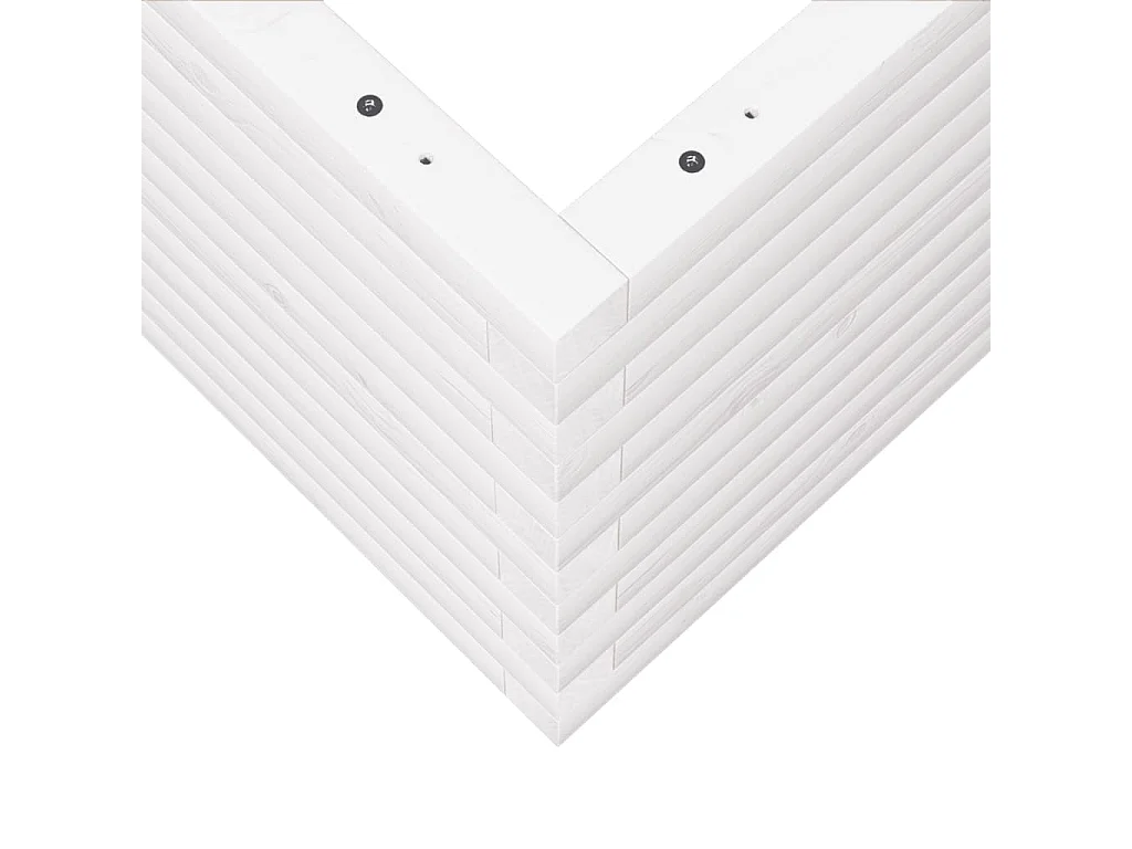 Jardinière bac lit surélevé bois blanche 50 x 50 x 46 cm 02_0037641