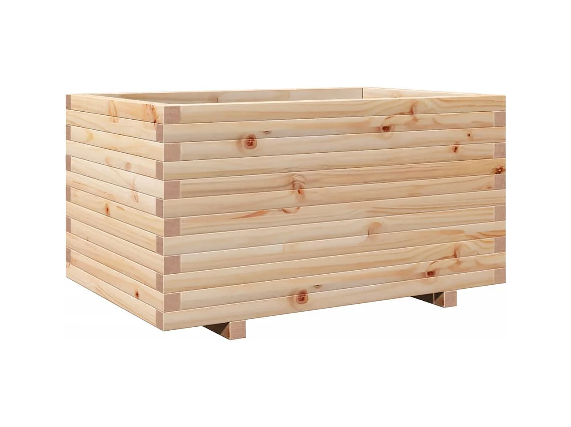 Jardinière bac lit surélevé bois marron 90 x 60 x 49.5 cm 02_0038026