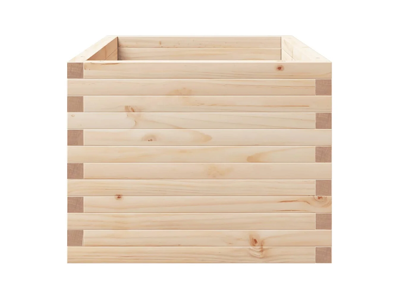 Jardinière bac lit surélevé bois marron 90 x 60 x 49.5 cm 02_0038026