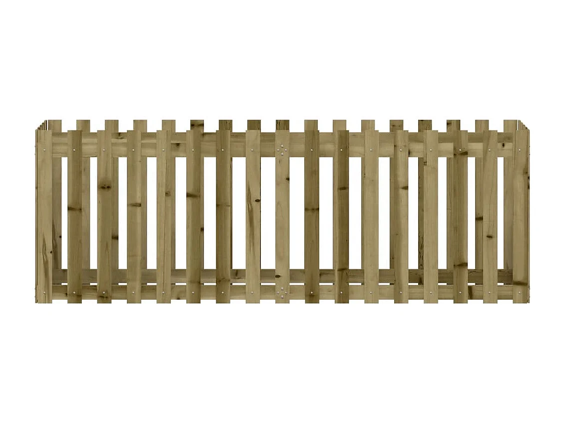 Jardinière bac lit surélevé bois marron 200 x 50 x 70 cm 02_0039815