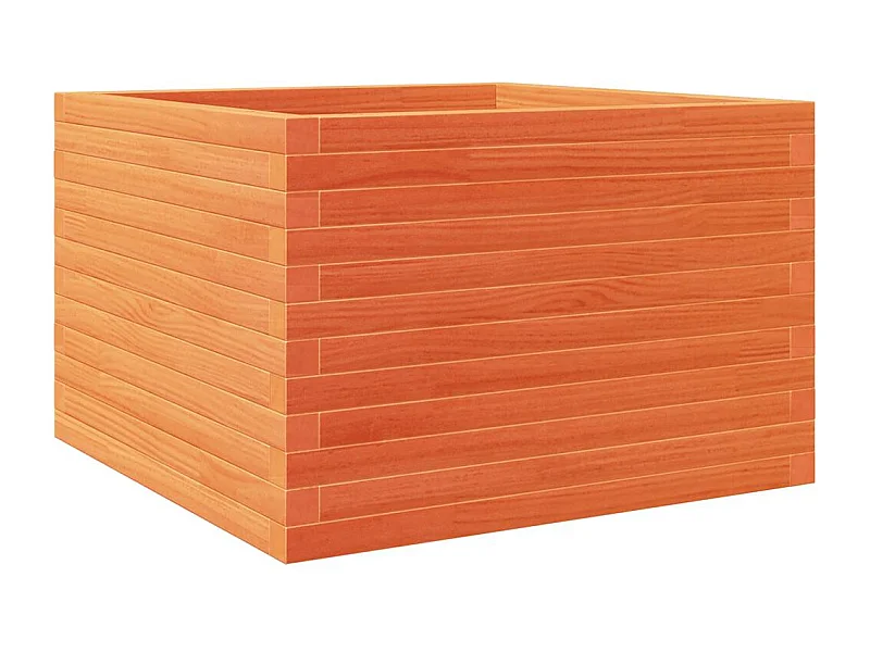 Jardinière bac lit surélevé bois marron 70 x 70 x 46 cm 02_0038491