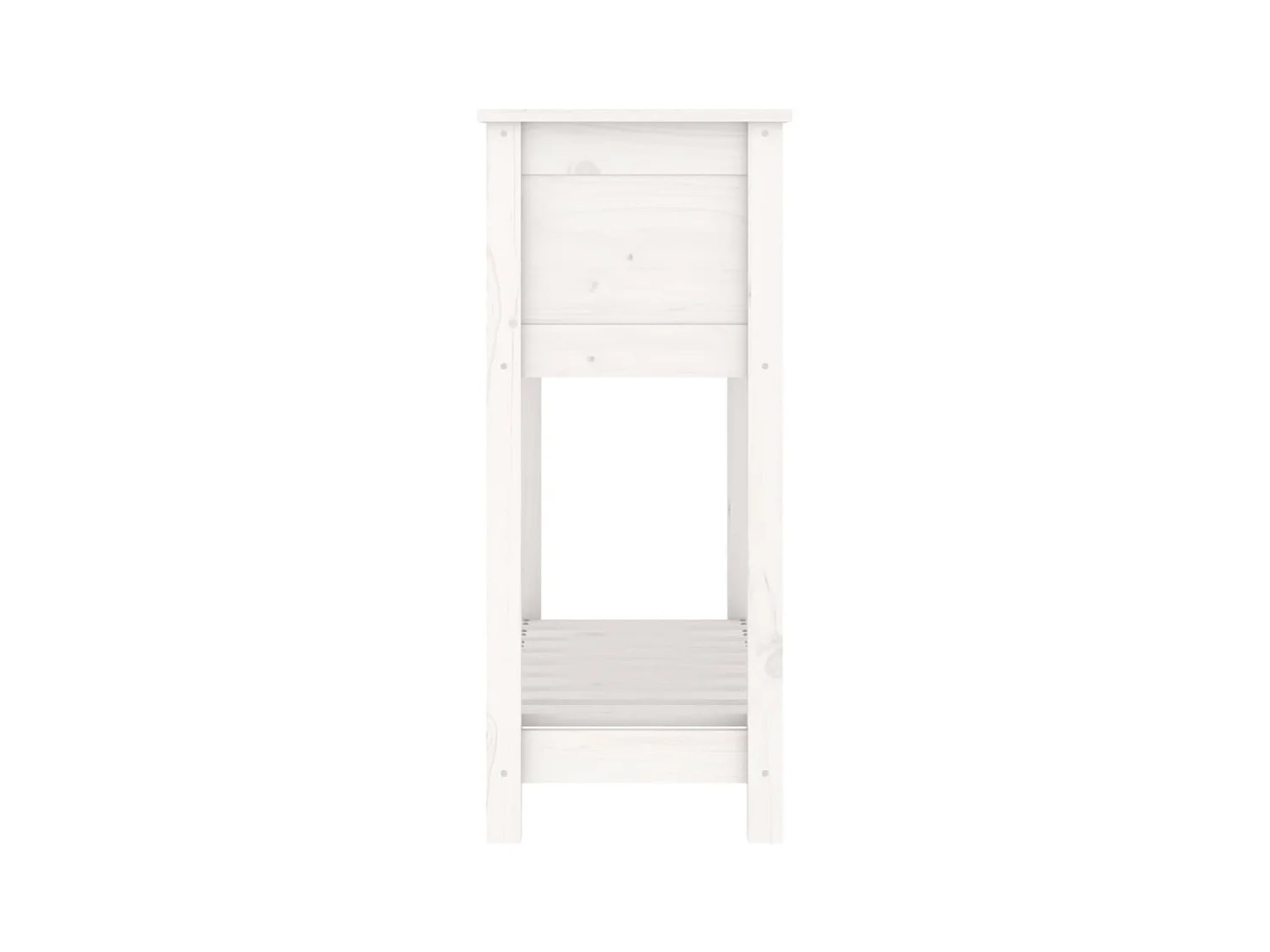 Jardinière bac lit surélevé bois blanche 82.5 x 34.5 x 81 cm 02_0038402