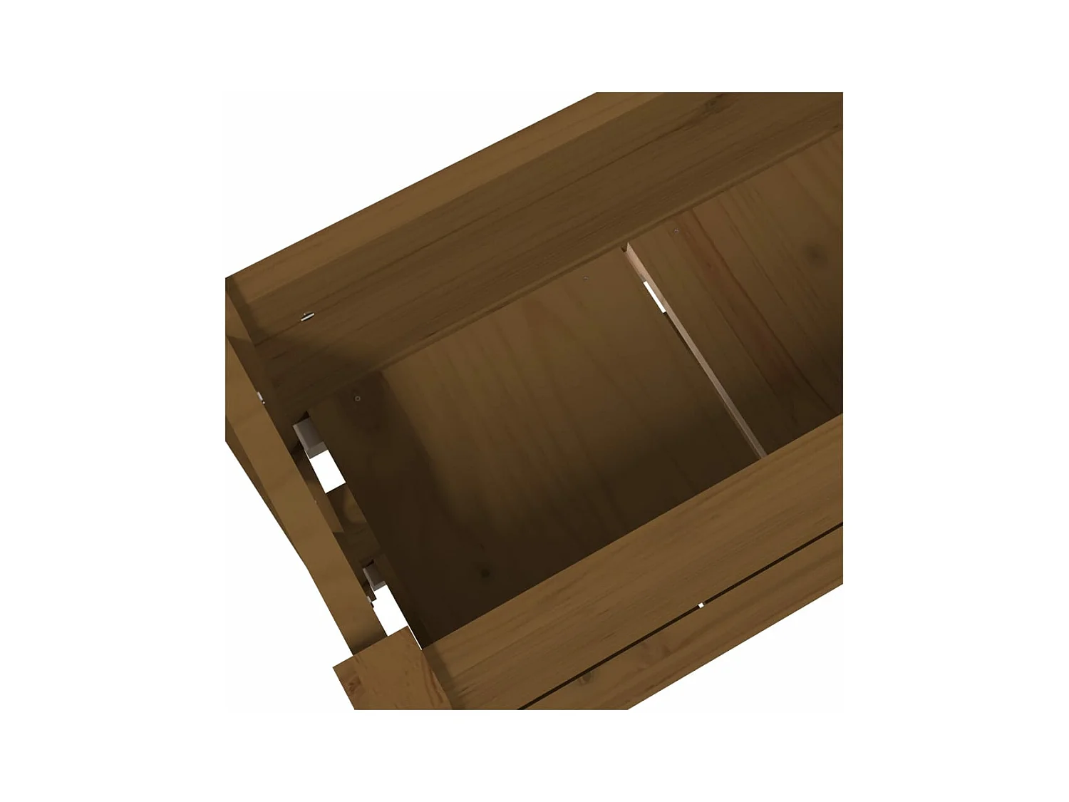 Jardinière bac lit surélevé bois marron 77 x 25 x 66 cm 02_0037852