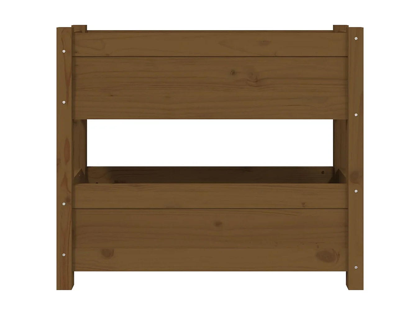 Vassoio per fioriera aiuola rialzata piante fiori terrazza giardino 77 x 25 x 66 cm legno massello di pino marrone 02_0037852