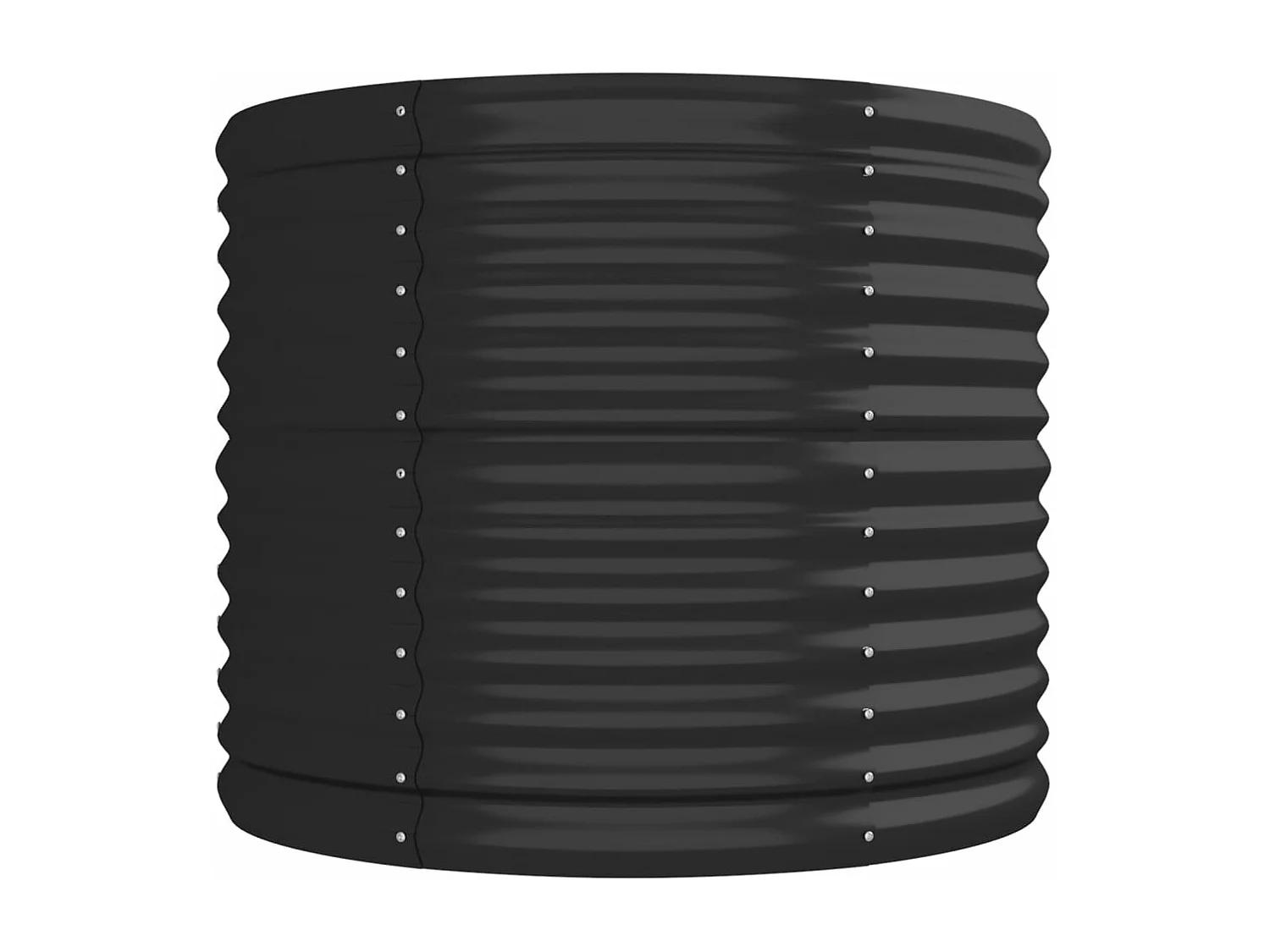 Jardinera bancal elevado plantas flores terraza jardín jardín acero con recubrimiento en polvo antracita 02_0039488