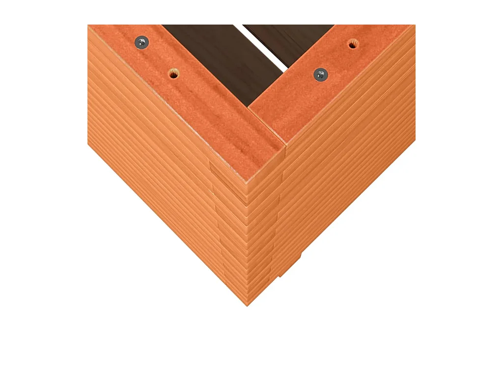 Jardinière bac lit surélevé bois marron 60 x 60 x 72 cm 02_0038477