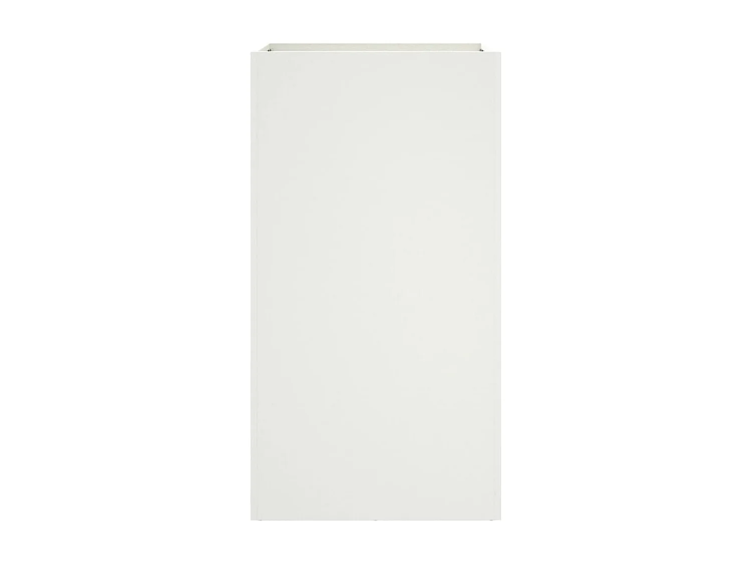 Bandeja para plantador de plantas com canteiro elevado flores terraço jardim 42 x 38 x 75 cm aço branco 02_0037597