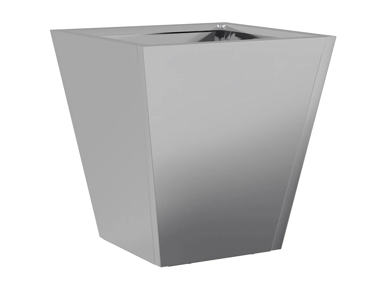 Vaso per fioriera aiuola rialzata piante fiori giardino terrazze set da 2 30 x 30 x 30 cm acciaio zincato grigio 02_0038920