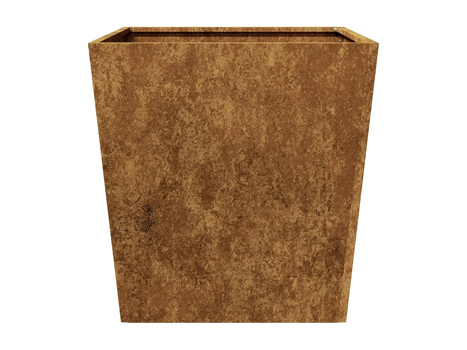 Vaso per fioriera aiuola rialzata piante fiori giardino terrazze set da 2 50 x 50 x 50 cm acciaio corten Marrone 02_0038991