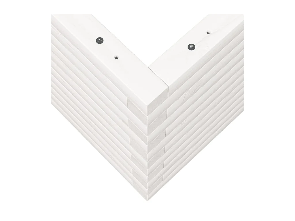 Jardinière bac lit surélevé bois blanche 90 x 60 x 45.5 cm 02_0038017