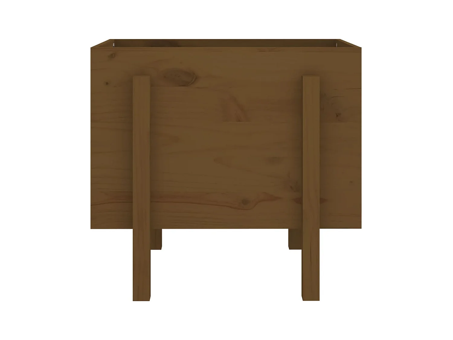 Jardinière bac lit surélevé bois marron 62 x 50 x 57 cm 02_0037763