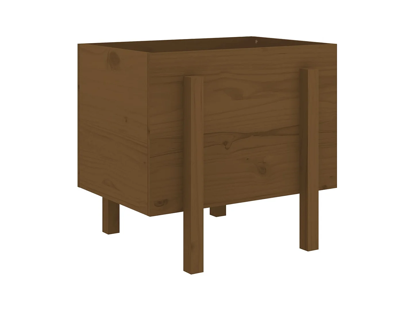 Jardinière bac lit surélevé bois marron 62 x 50 x 57 cm 02_0037763