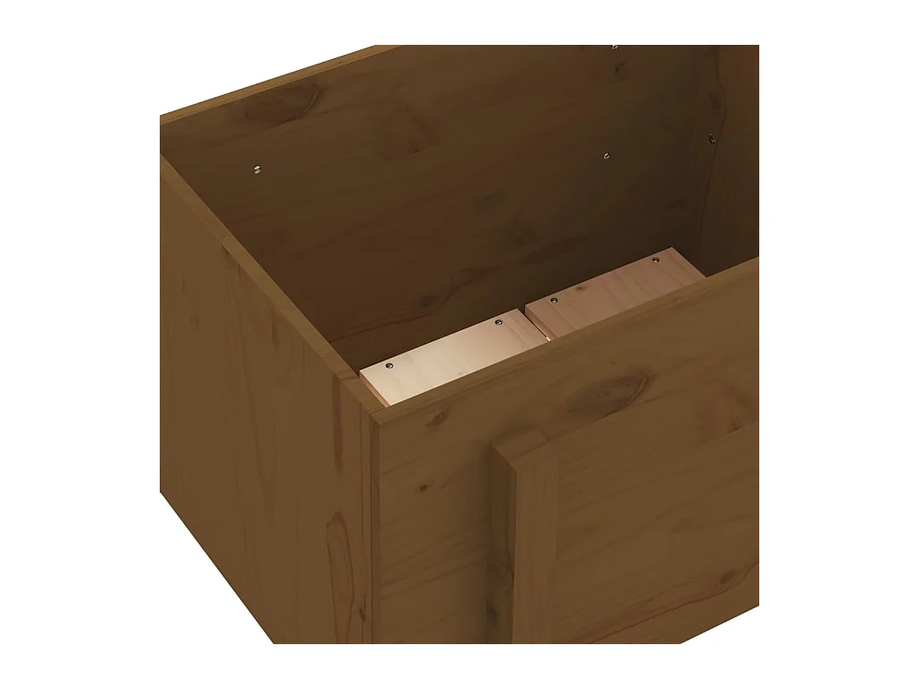 Jardinière bac lit surélevé bois marron 62 x 50 x 57 cm 02_0037763