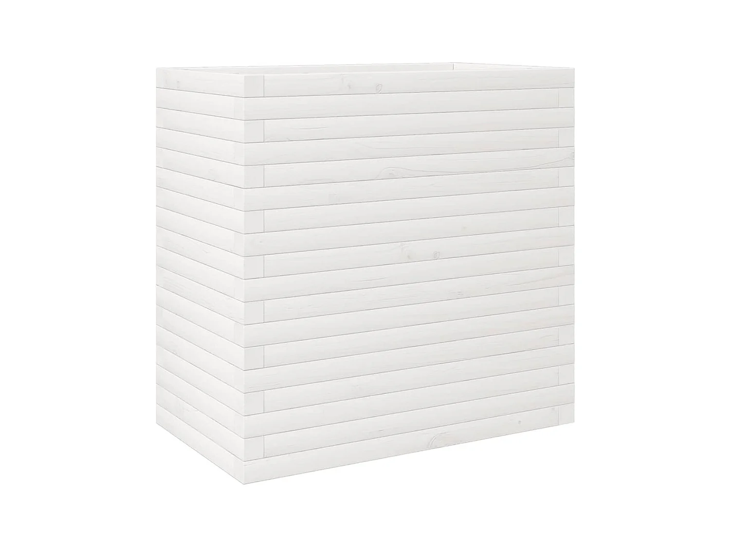 Jardinière bac lit surélevé bois blanche 70 x 40 x 68.5 cm 02_0037795