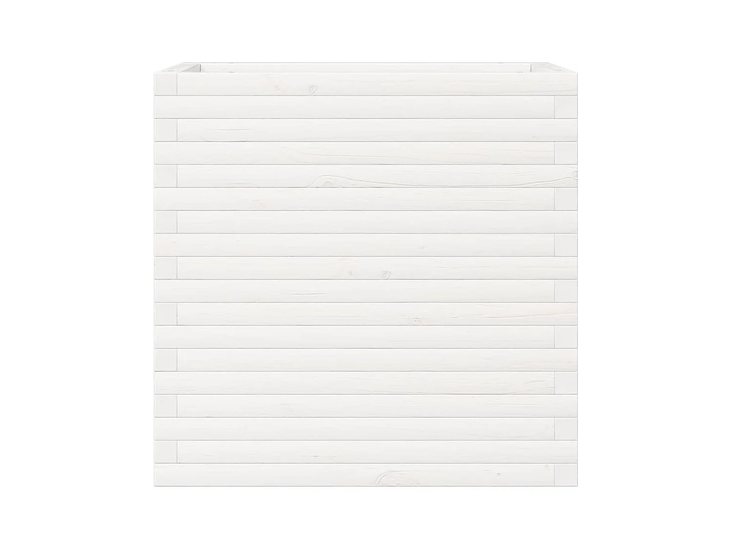 Jardinière bac lit surélevé bois blanche 70 x 40 x 68.5 cm 02_0037795