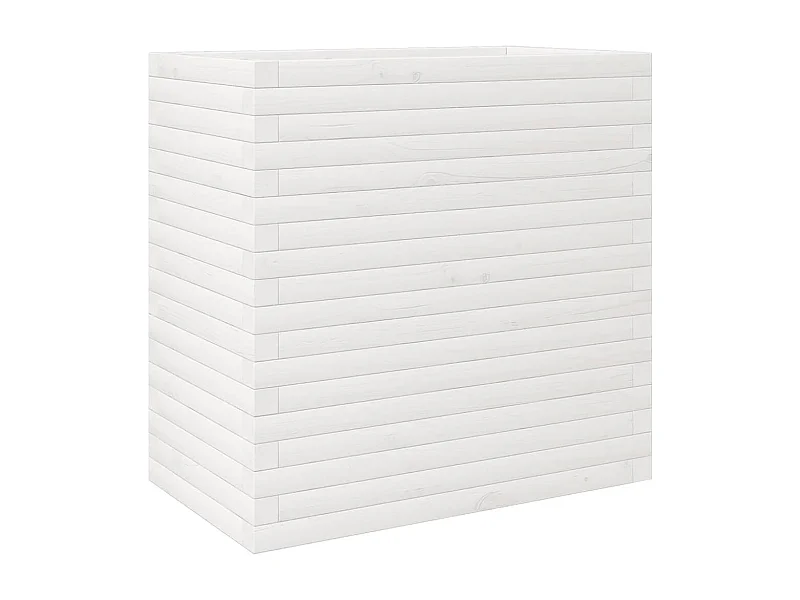 Macetero elevado bandeja plantas flores terraza jardín 70 x 40 x 68,5 cm madera maciza de pino blanco 02_0037795