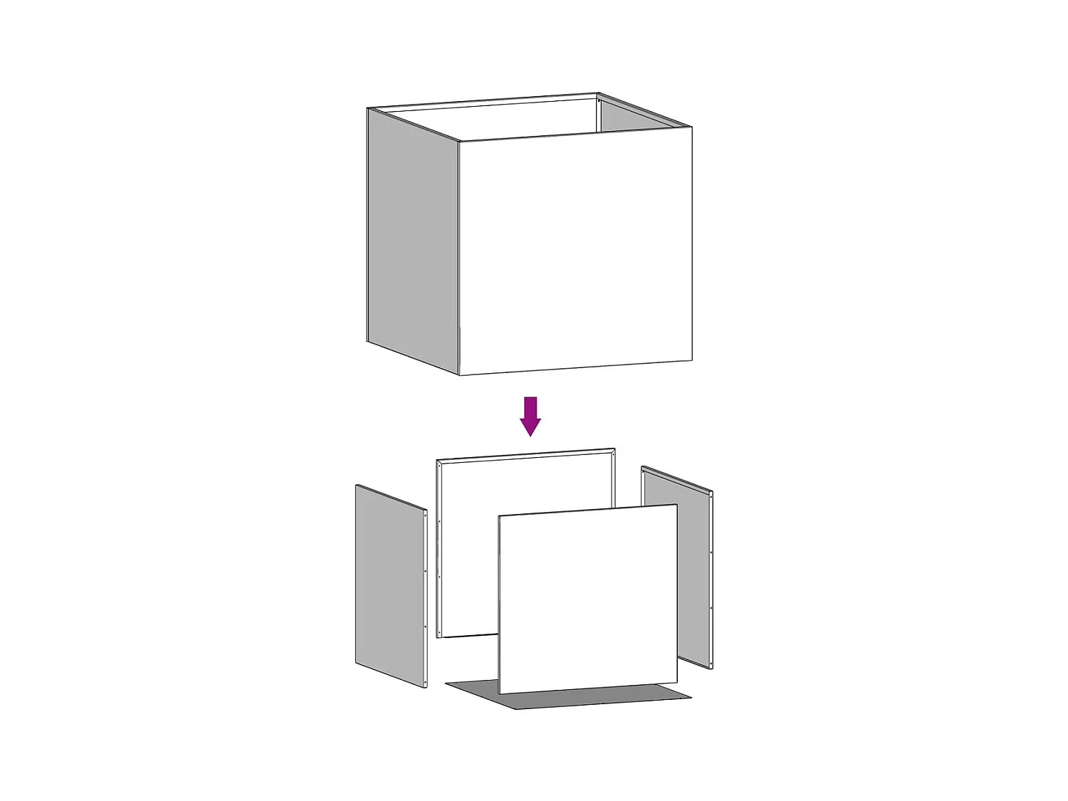 Jardinière bac lit surélevé marron 42 x 40 x 39 cm 02_0038977