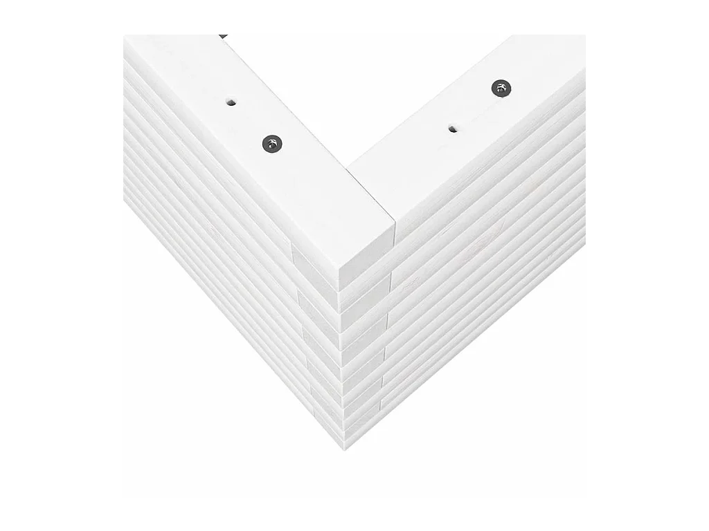 Jardinière bac lit surélevé bois blanche 80 x 80 x 46 cm 02_0037916