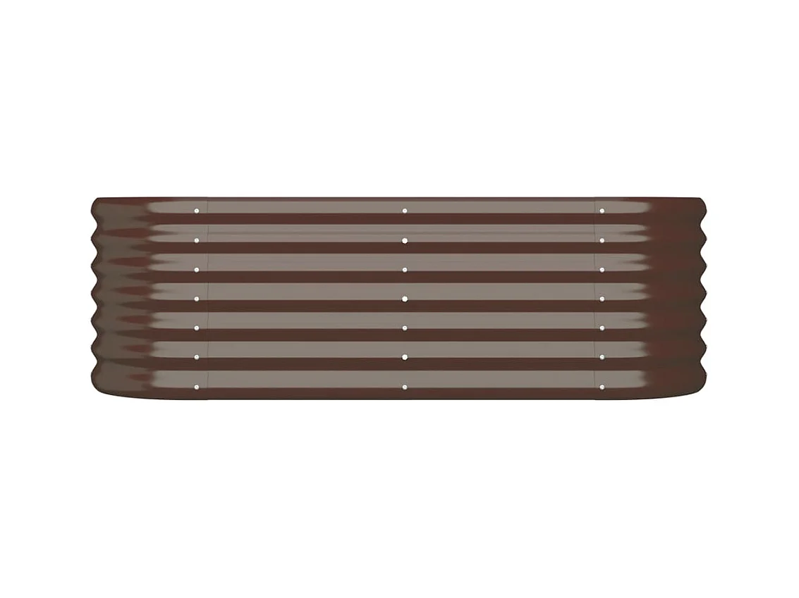 Jardinière bac lit surélevé marron 114 x 40 x 36 cm 02_0039563