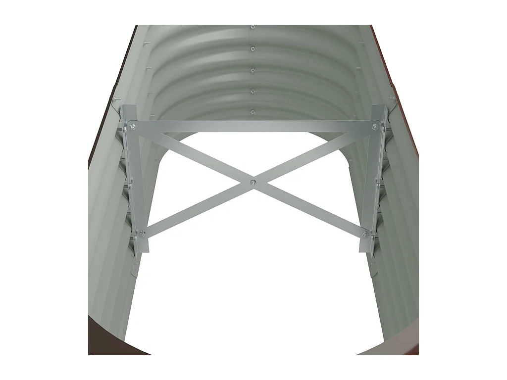 Jardinière bac lit surélevé marron 114 x 40 x 36 cm 02_0039563