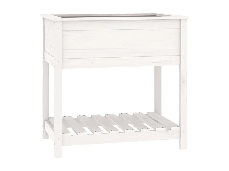 Jardinière bac lit surélevé bois blanche 82.5 x 54 x 81 cm 02_0038405