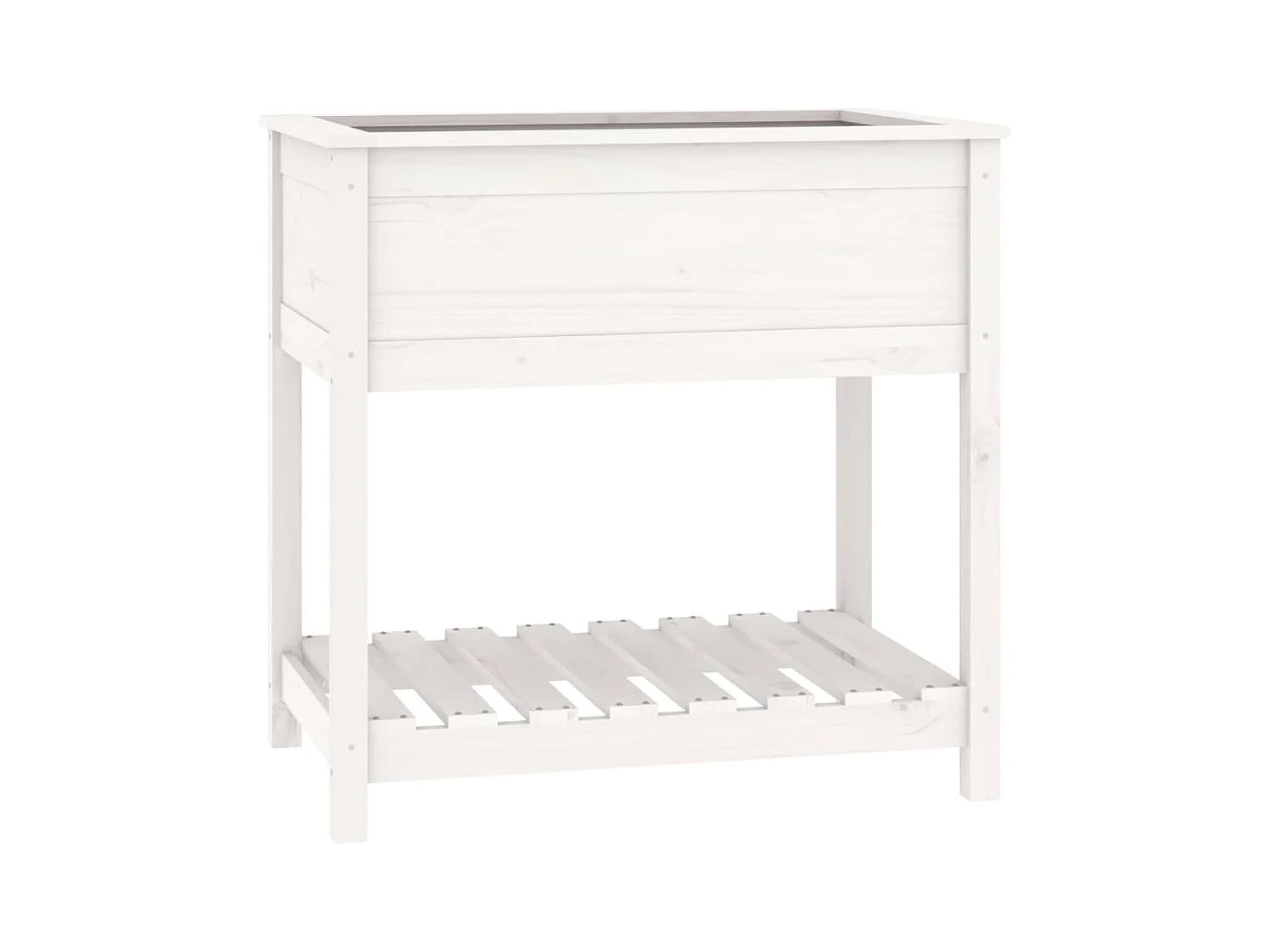 Jardinière bac lit surélevé bois blanche 82.5 x 54 x 81 cm 02_0038405