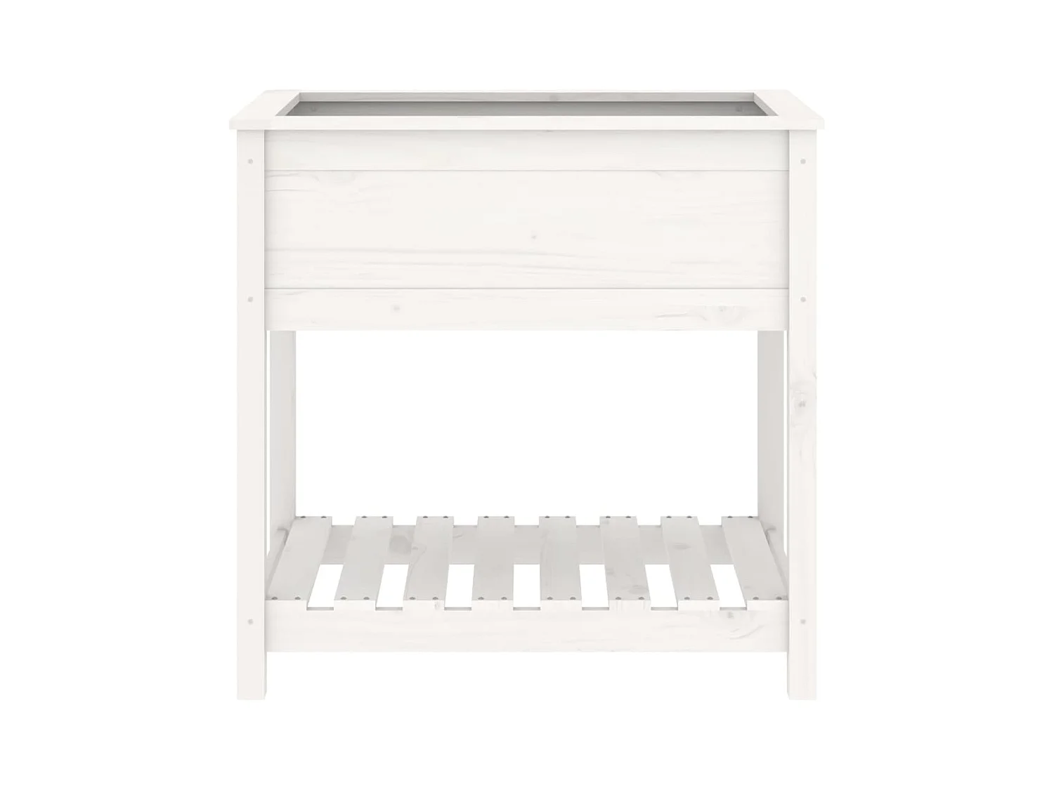 Jardinière bac lit surélevé bois blanche 82.5 x 54 x 81 cm 02_0038405