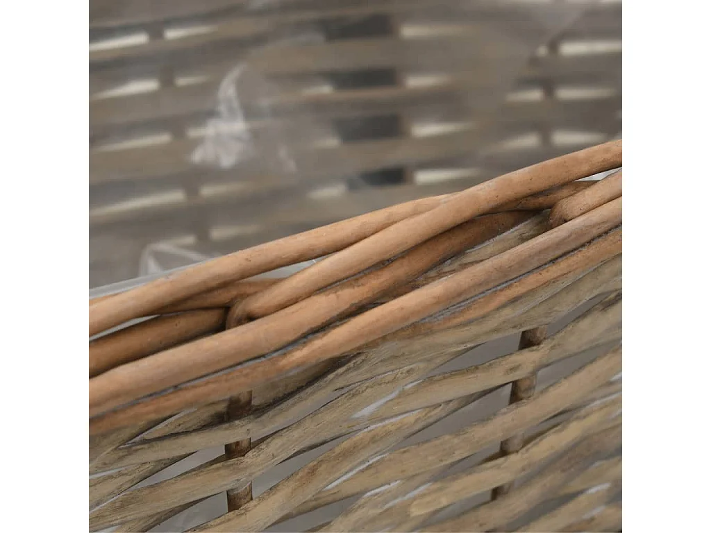 Set di 2 fioriere da balcone in vimini con rivestimento in PE 40 cm 02_0000821