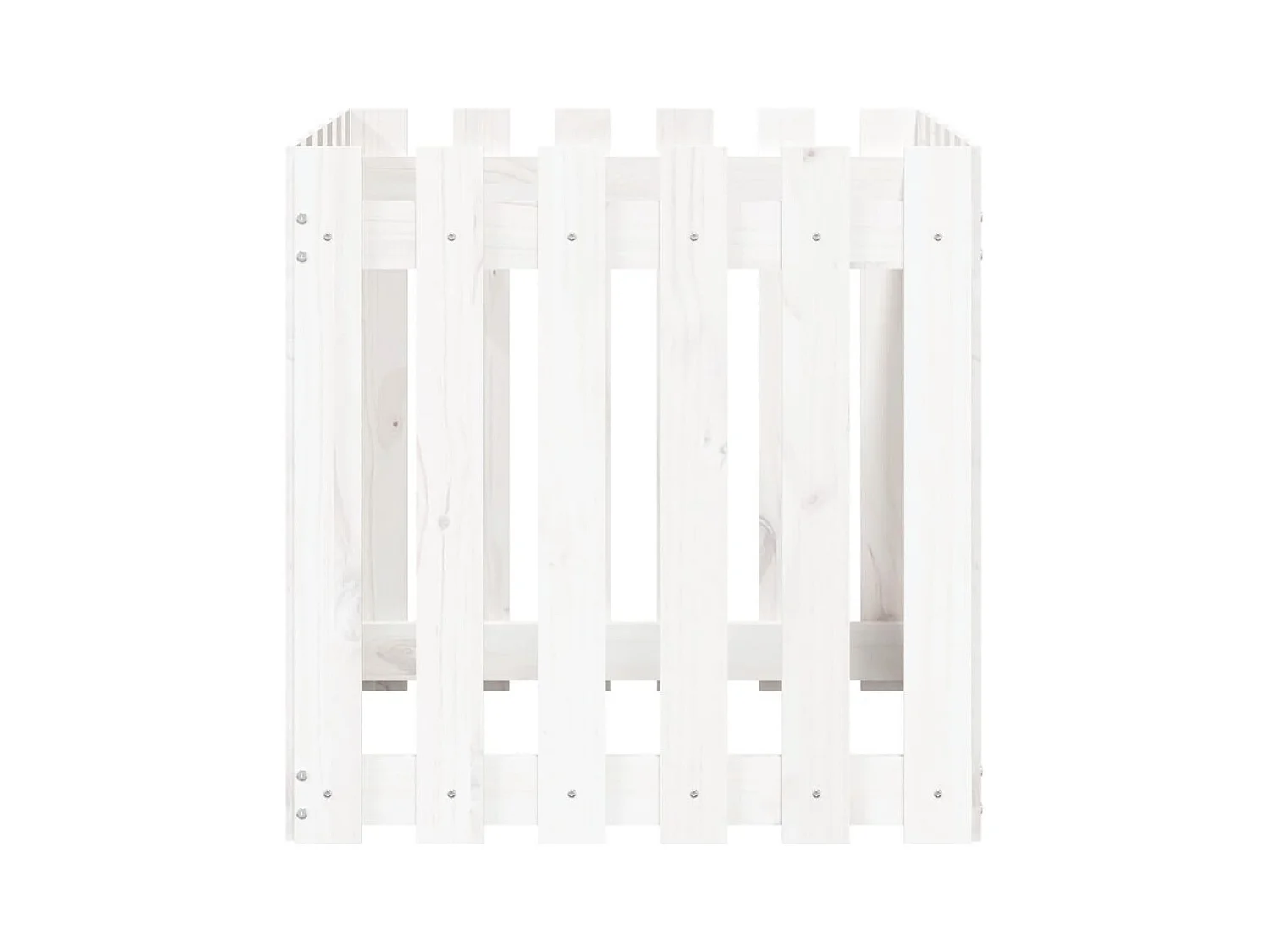 Jardinière bac lit surélevé blanche 60 x 60 x 60 cm 02_0038109