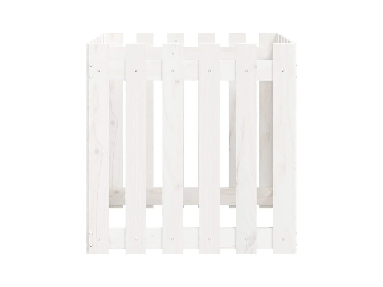 Jardinière bac lit surélevé blanche 60 x 60 x 60 cm 02_0038109