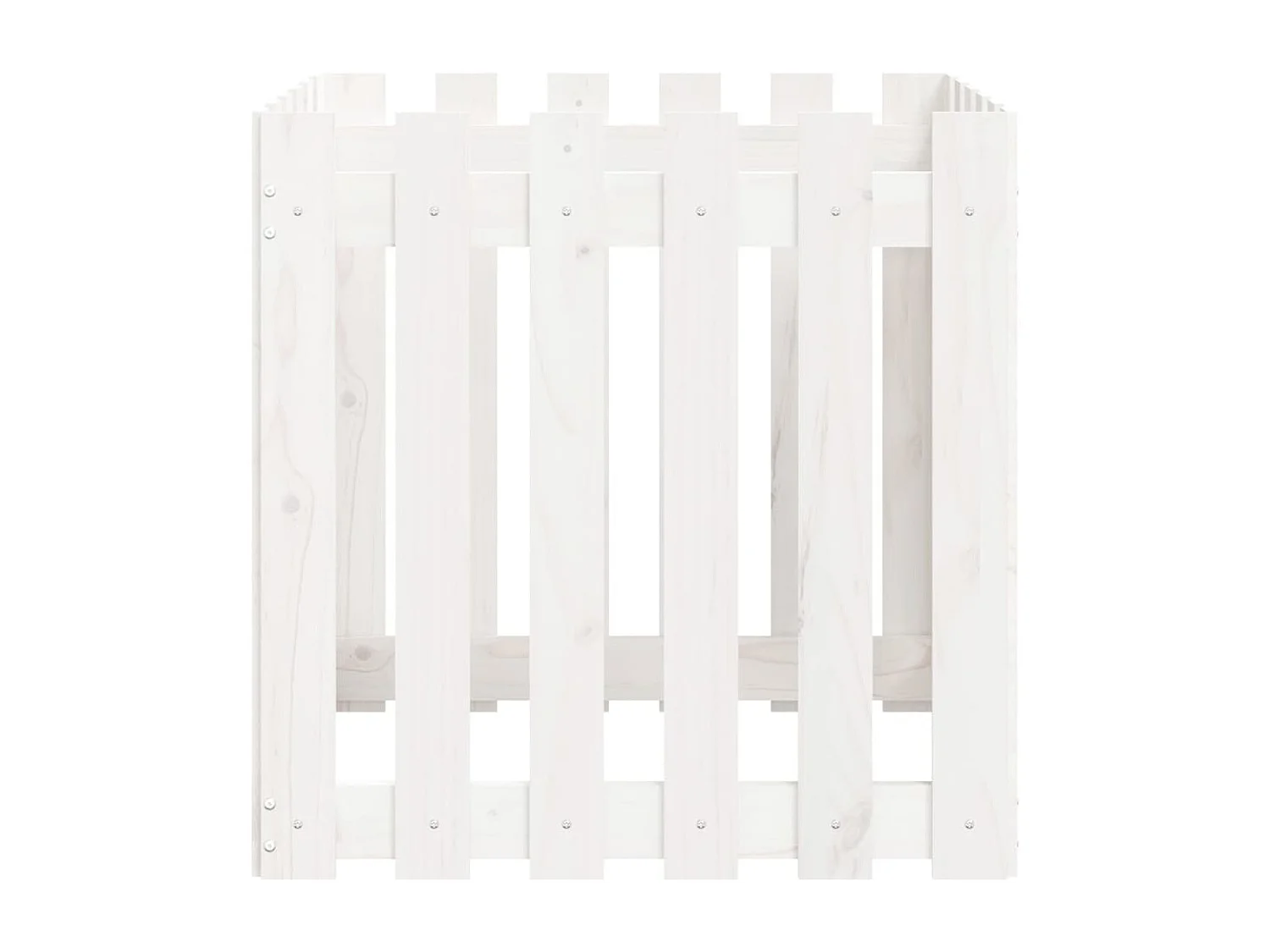 Jardinière bac lit surélevé blanche 60 x 60 x 60 cm 02_0038109