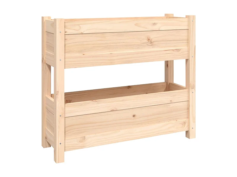 Jardinière bac lit surélevé bois marron 77 x 25 x 66 cm 02_0037849