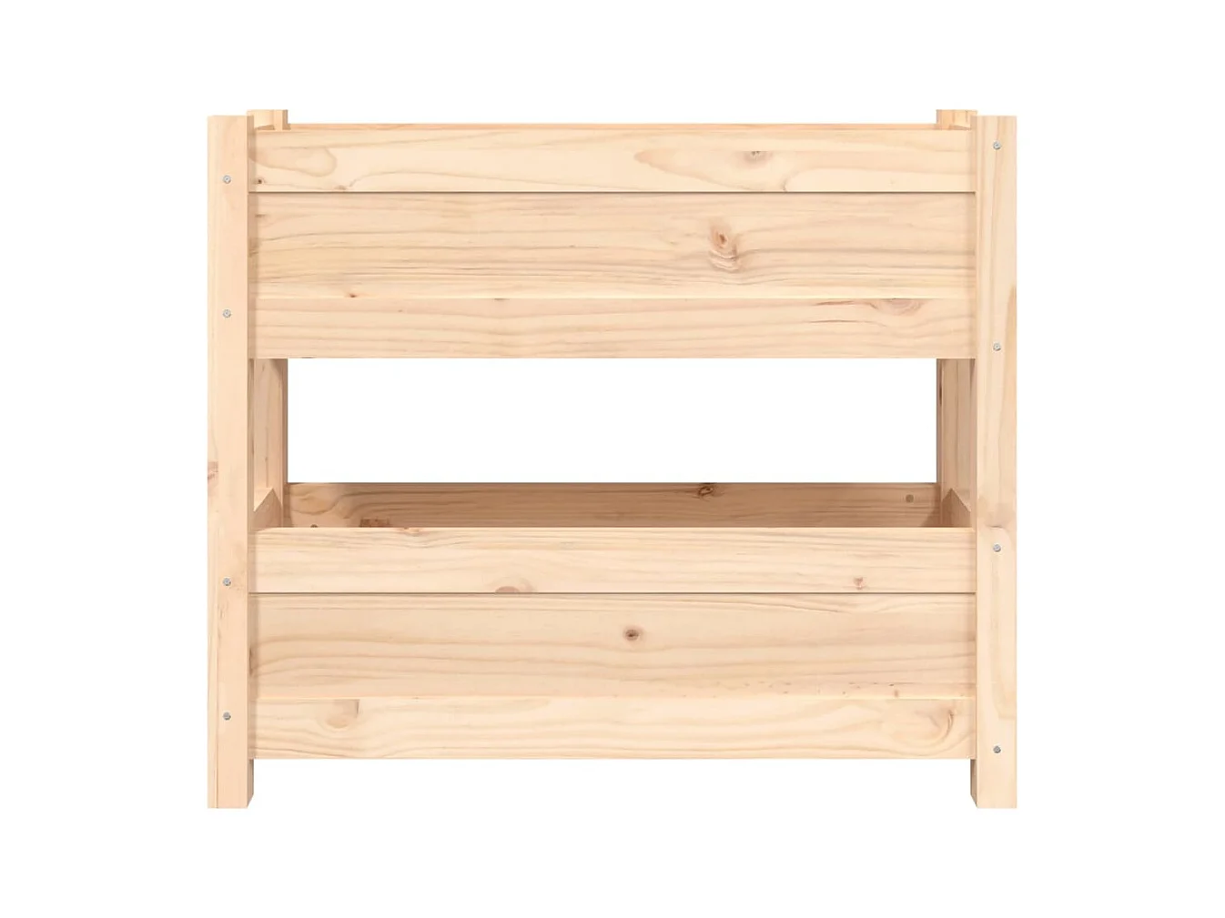 Jardinière bac lit surélevé bois marron 77 x 25 x 66 cm 02_0037849