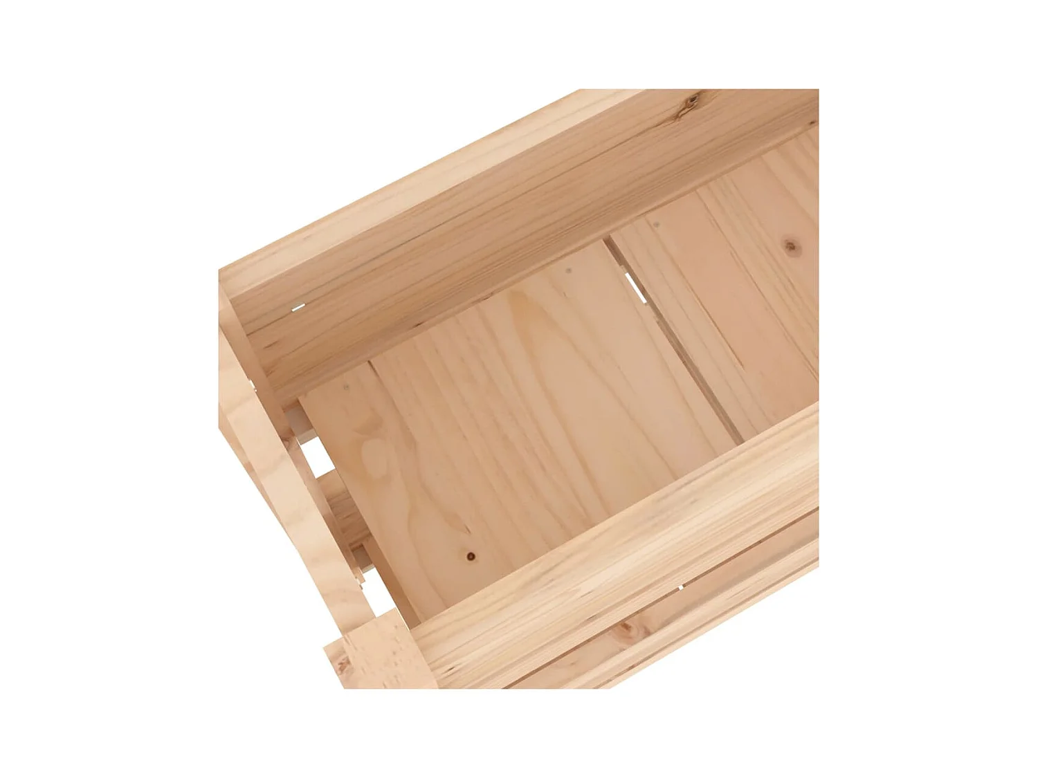 Jardinière bac lit surélevé bois marron 77 x 25 x 66 cm 02_0037849