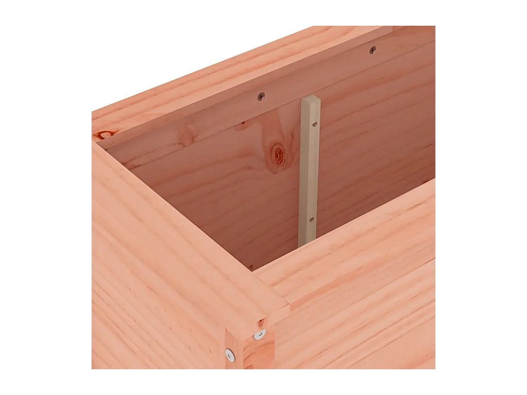 Jardinière bac lit surélevé bois marron 119.5 x 40 x 78 cm 02_0039329