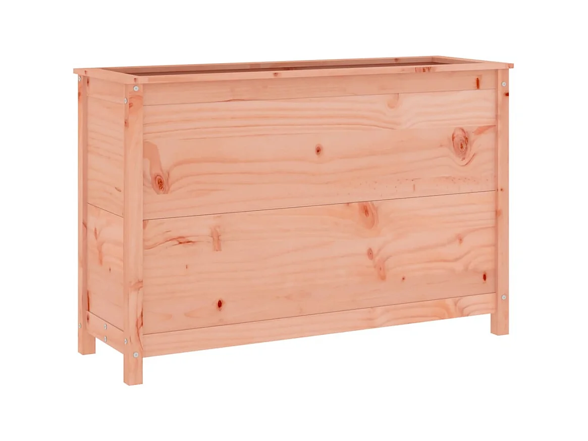 Vassoio per fioriera aiuola rialzata piante fiori terrazza giardino giardino 119,5 x 40 x 78 cm legno massello Douglas marrone 02_0039329