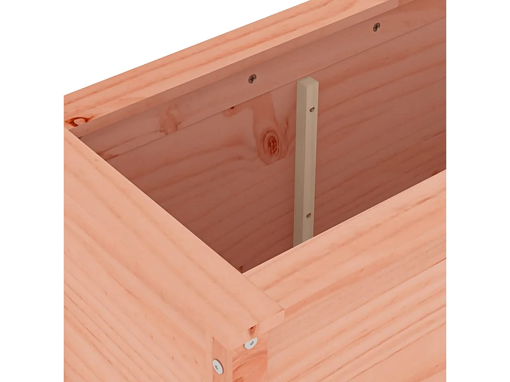 Vassoio per fioriera aiuola rialzata piante fiori terrazza giardino giardino 119,5 x 40 x 78 cm legno massello Douglas marrone 02_0039329