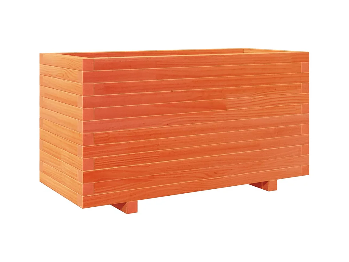 Jardinière bac lit surélevé bois marron 90 x 40 x 49.5 cm 02_0038512