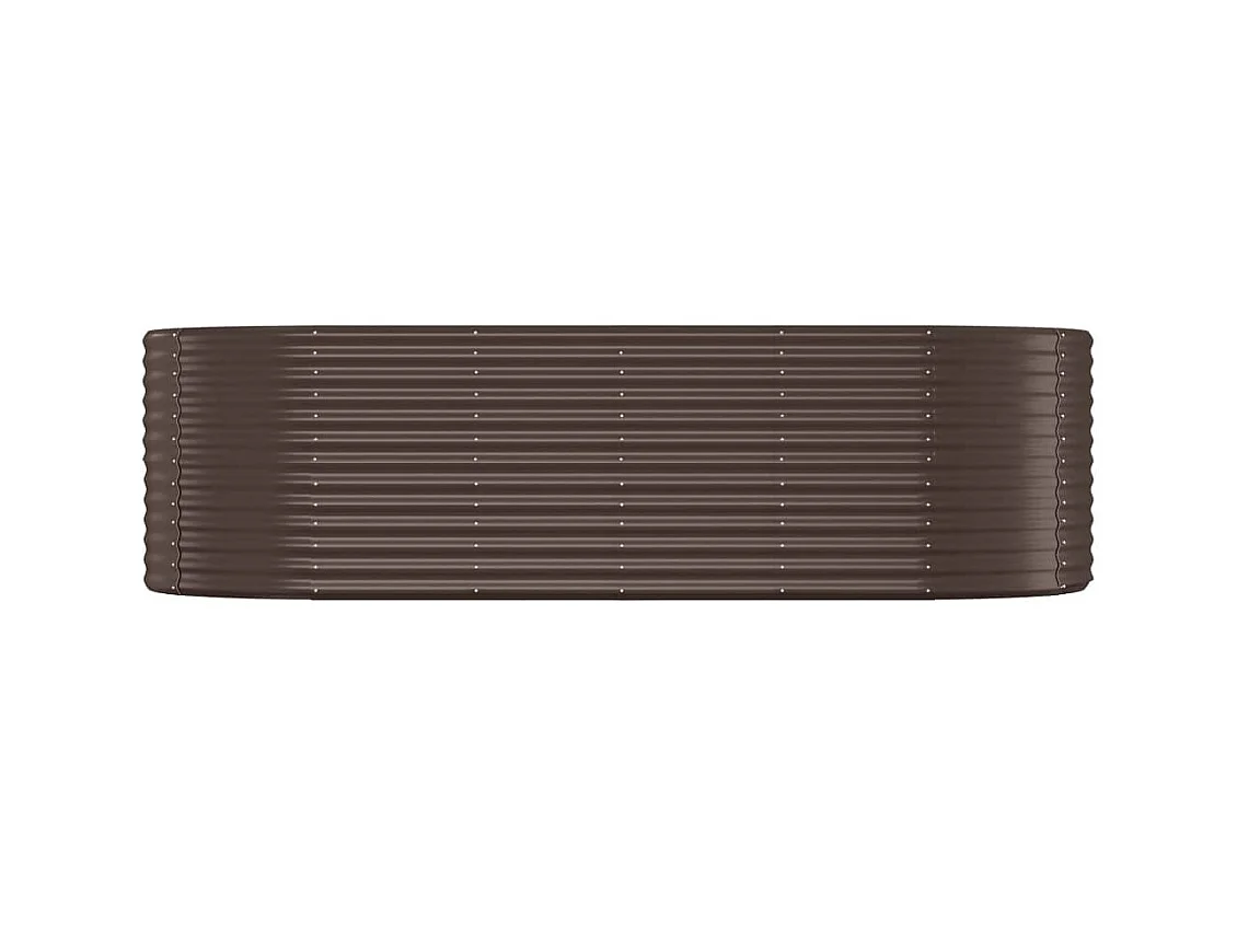 Jardinière bac lit surélevé marron 249 x 100 x 68 cm 02_0039544