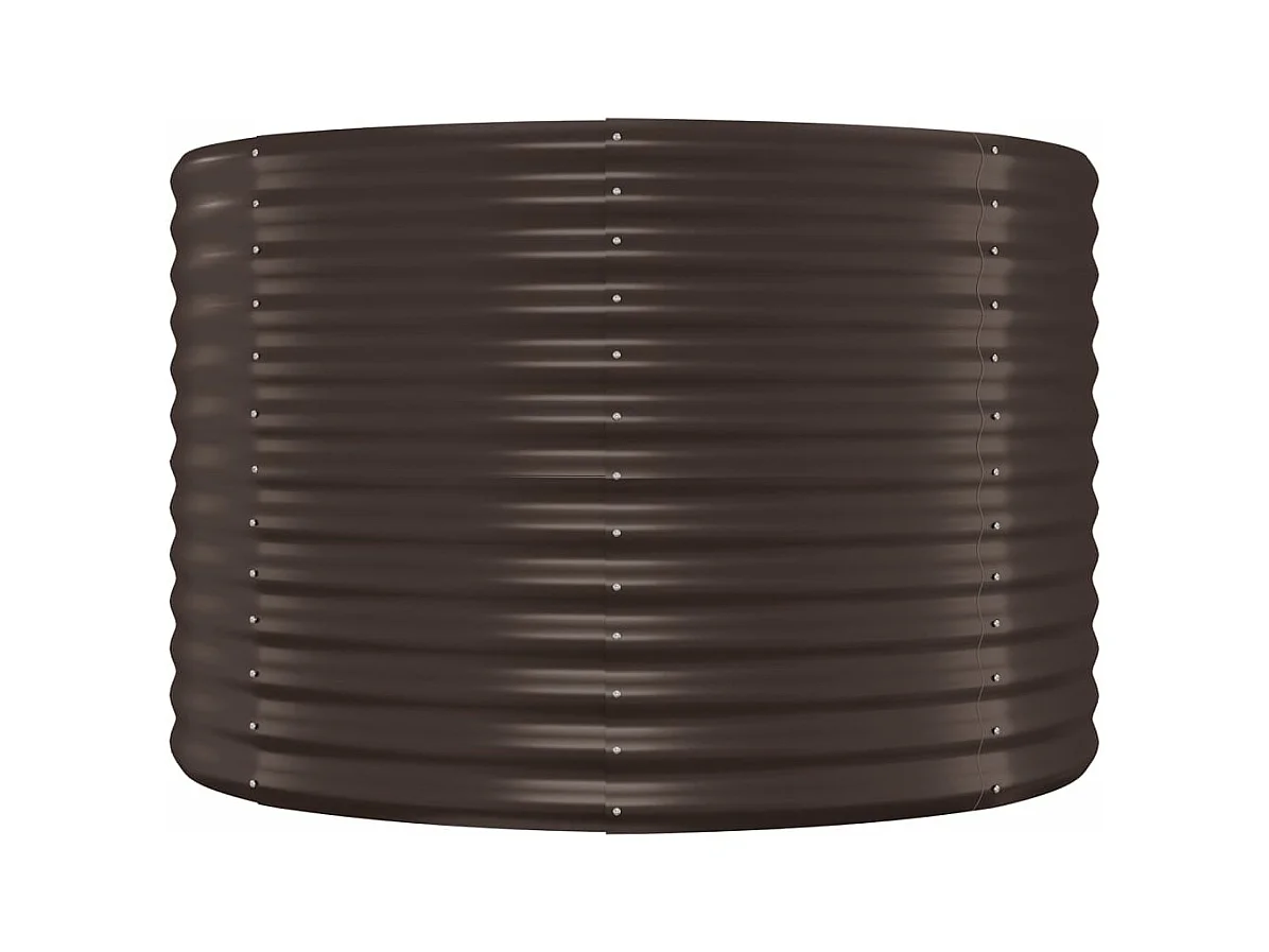 Jardinière bac lit surélevé marron 249 x 100 x 68 cm 02_0039544