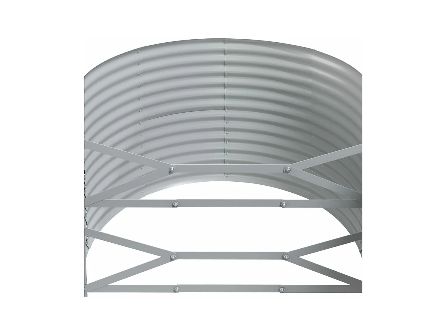 Jardinière bac lit surélevé marron 249 x 100 x 68 cm 02_0039544