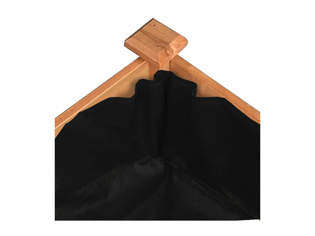 Jardinière bac lit surélevé bois marron 120 x 120 x 25 cm 02_0039832