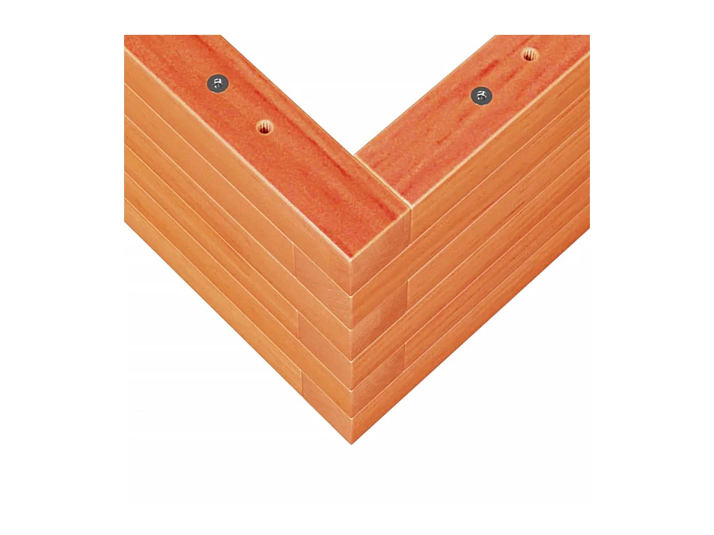 Jardinière bac lit surélevé bois marron 110 x 60 x 23 cm 02_0038438