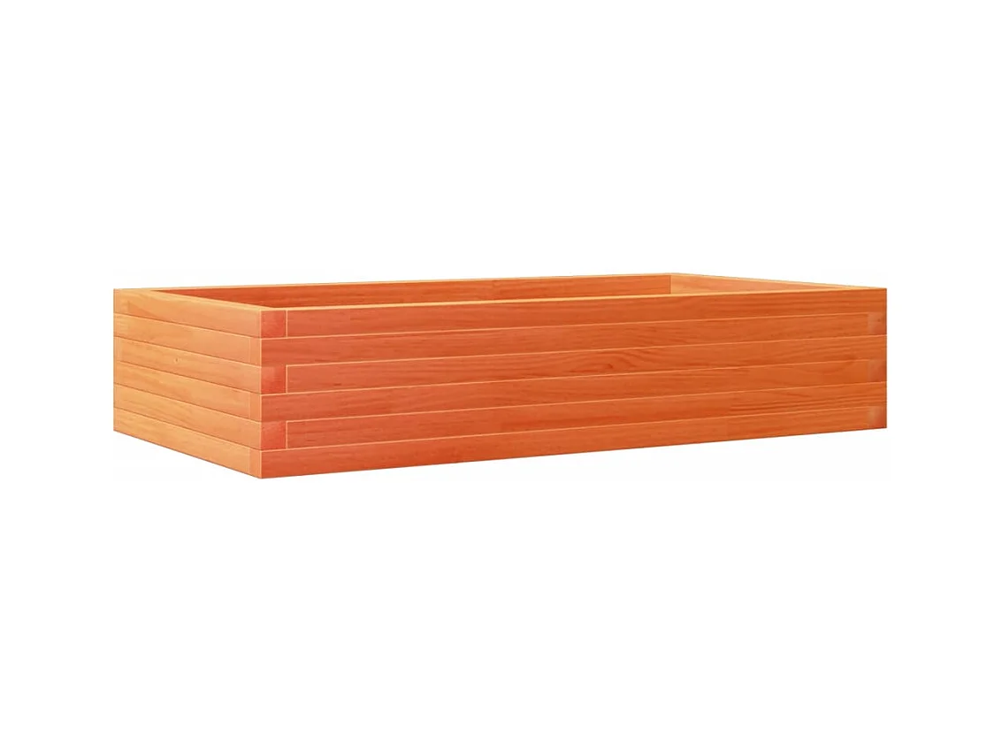 Jardinière bac lit surélevé bois marron 110 x 60 x 23 cm 02_0038438