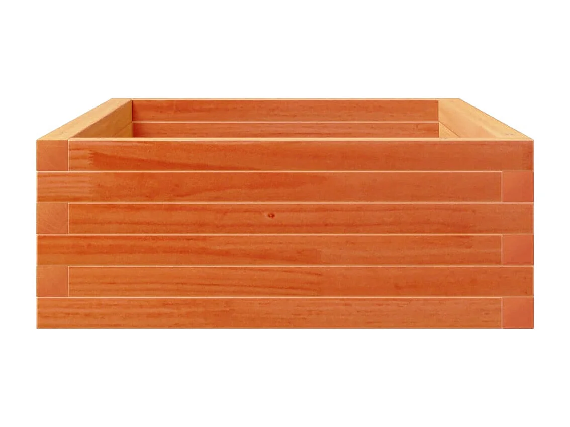 Vassoio per fioriera aiuola rialzata piante fiori terrazza giardino cera 110 x 60 x 23 cm legno di pino massiccio marrone 02_0038438