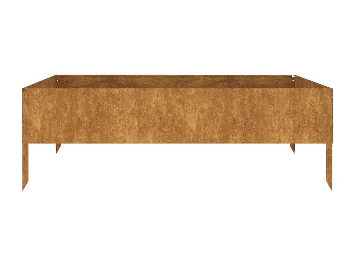 Jardinière bac lit surélevé marron 100 x 100 x 33.5 cm 02_0039283